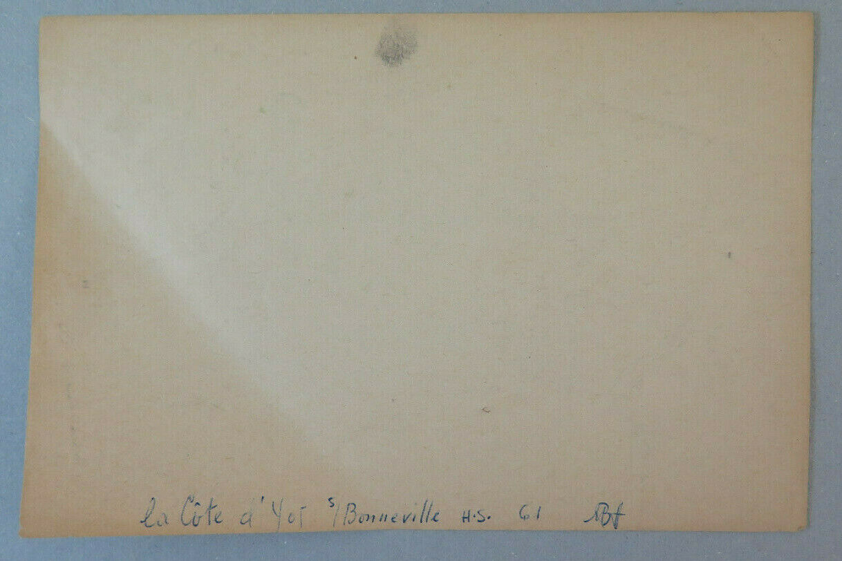 OLD LANDSCAPE DRAWING La Côte d'Hyot Bonneville SAVOIE FRANCE ALPS BM53.2