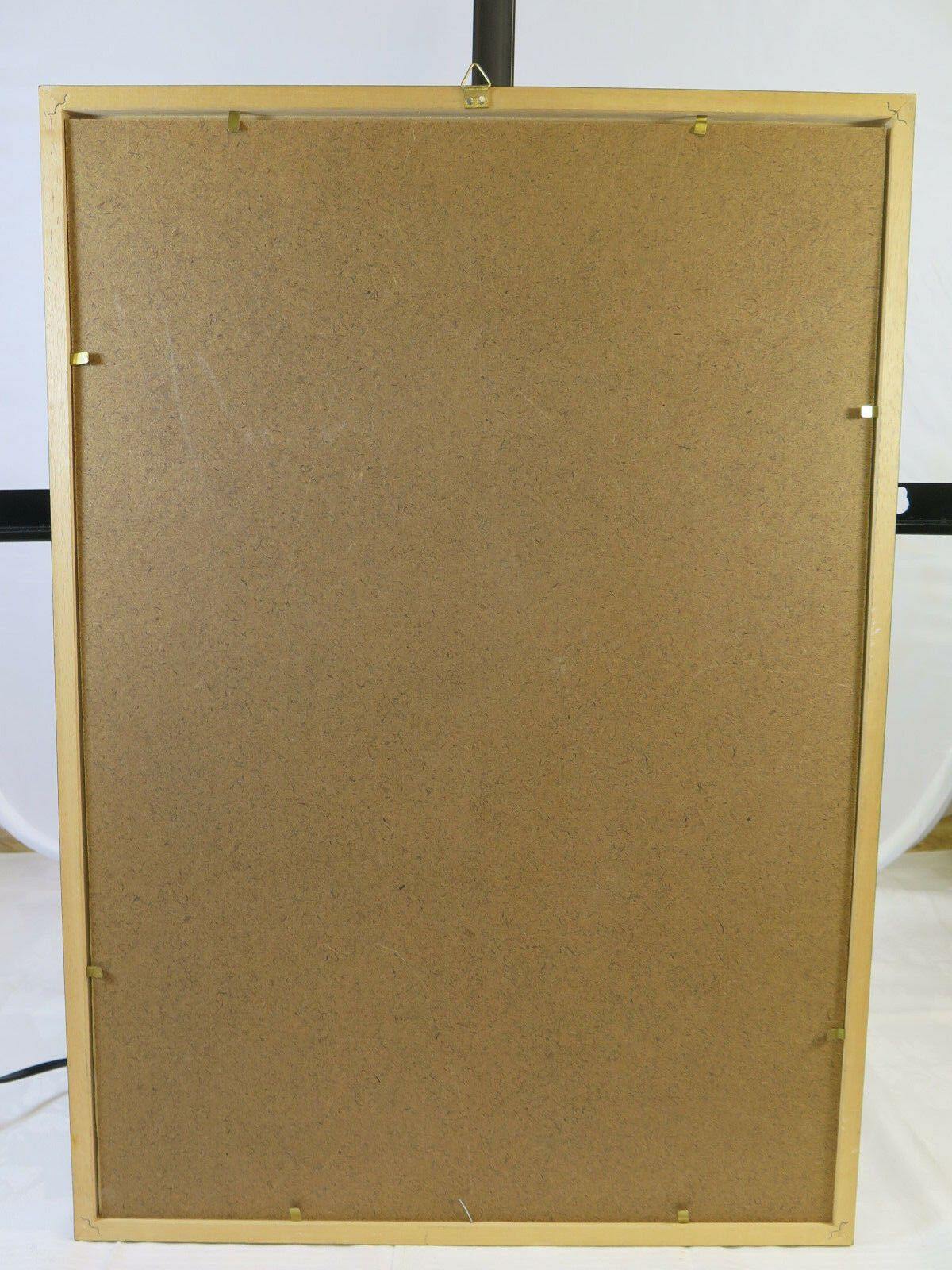 GENOVA CENTRO STORICO QUADRO VINTAGE DIPINTO ACQUERELLO SU CARTA VEDUTA G38 - Belbello Antiques