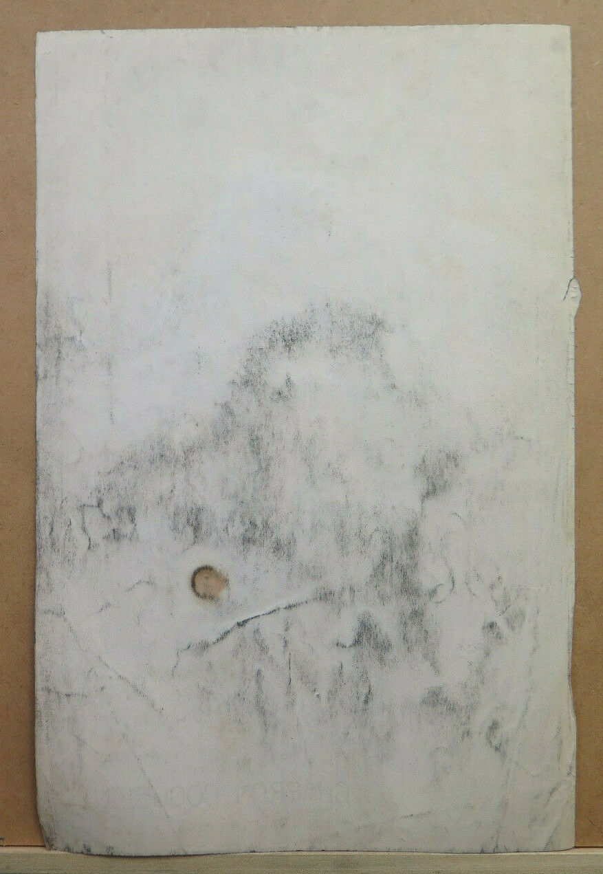 ANTIQUE DRAWING LARGE SIZE MILITARY PORTRAIT PAPER Pierre Duteurtre DUT BM53.1