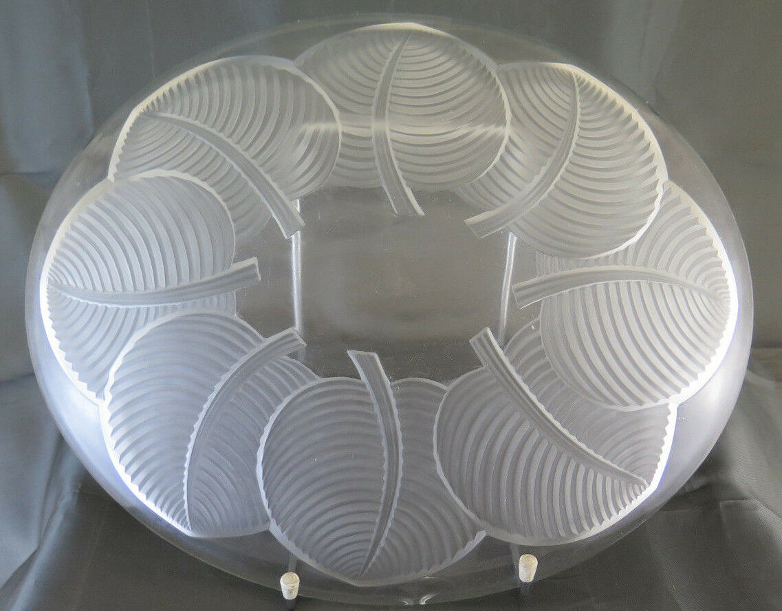 CENTROTAVOLA IN VETRO VINTAGE GLASS CENTERPIECE FRANCE XXTH R118