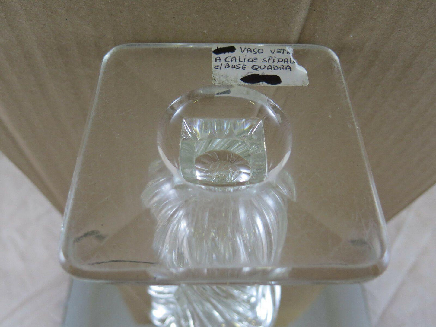 VASO IN VETRO DESIGN VINTAGE Josef Inwald glassworks DESIGN Rudolf Schrot R24 - Belbello Antiques