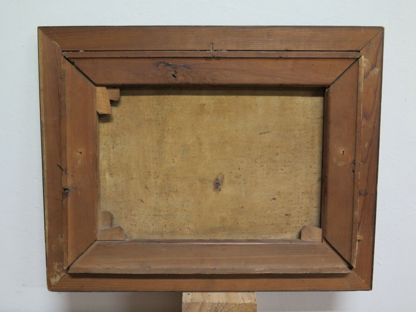 QUADRO AD OLIO SU TELA PAESAGGIO INVERNALE DELLA DANIMARCA DIPINTO SCANDI R94