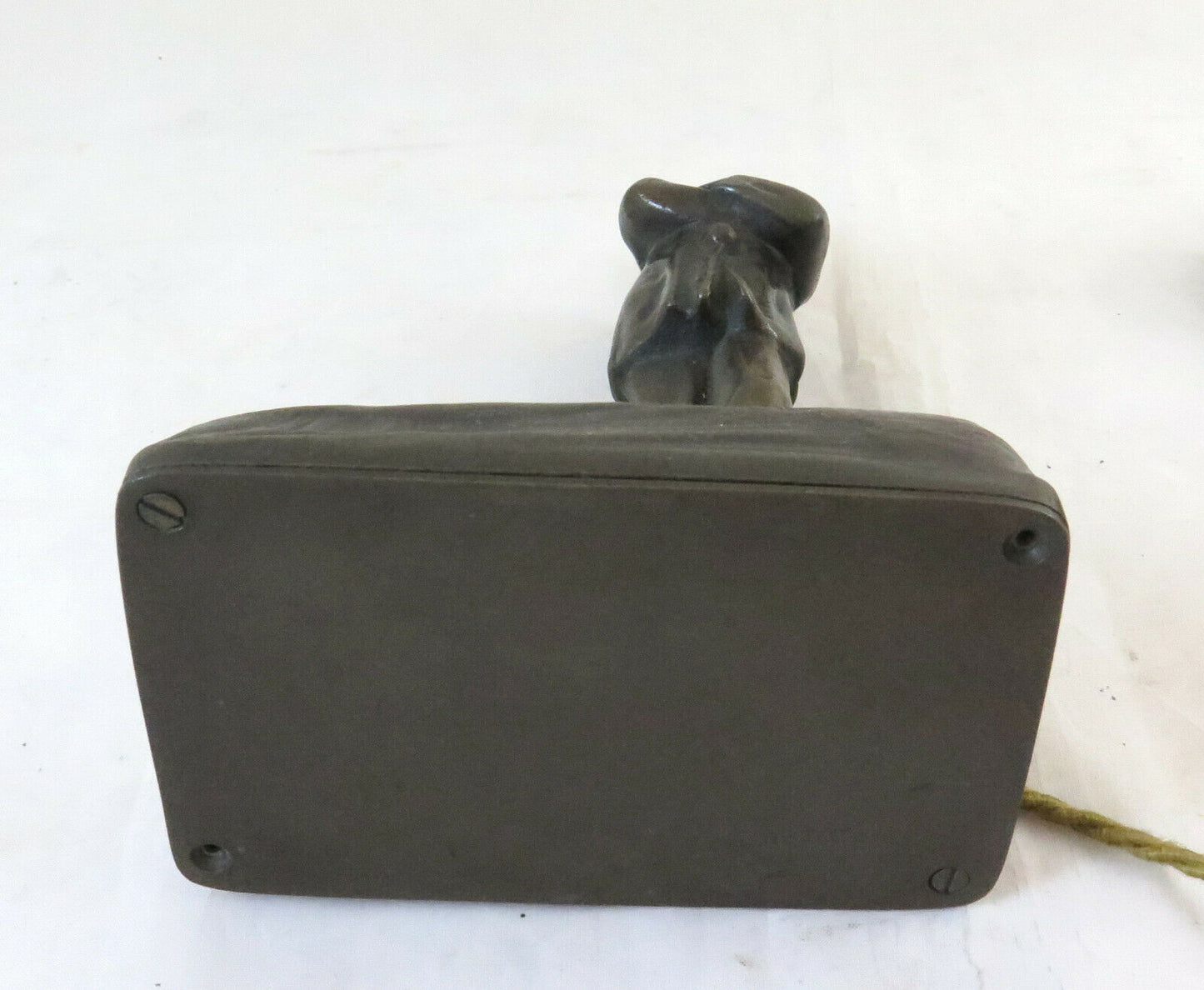 SCULTURA IN BRONZO INIZIO 900 STATUINA LAMPADA DA TAVOLO FRANCIA ANNI 30 BM30