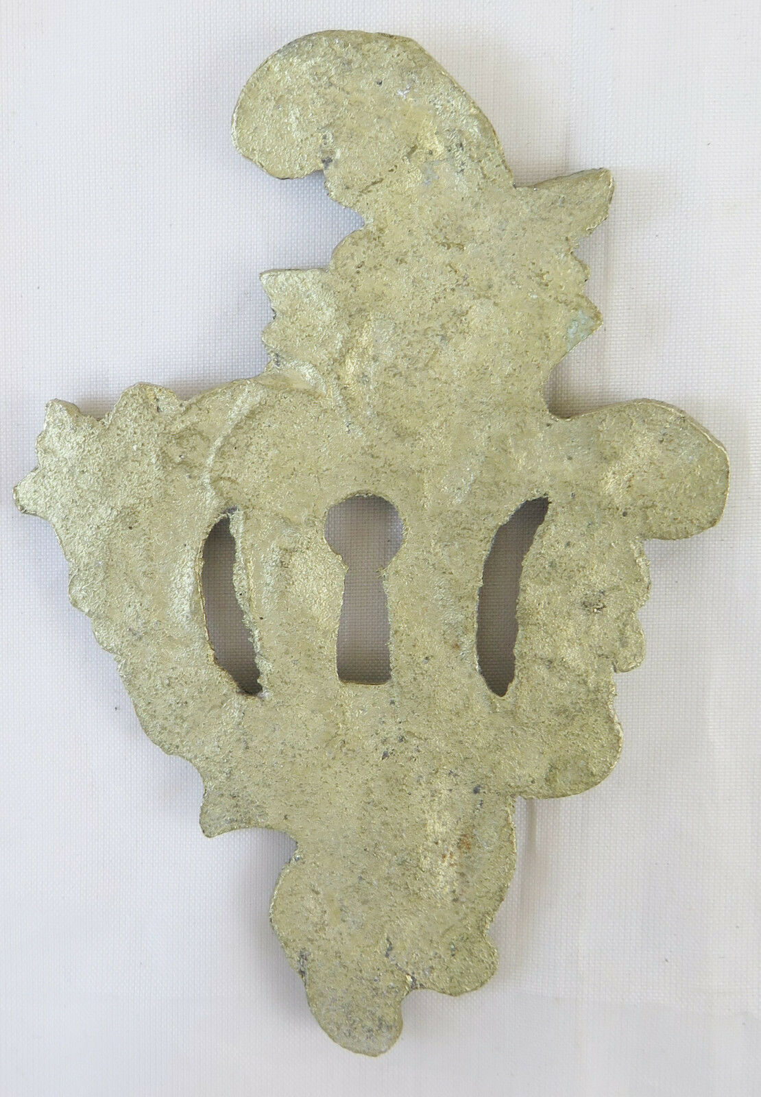 9 BOCCHETTE PER MOBILI ANTICHI IN BRONZO DORATO COPRI SERRATURA BAROCCO ORO CH28