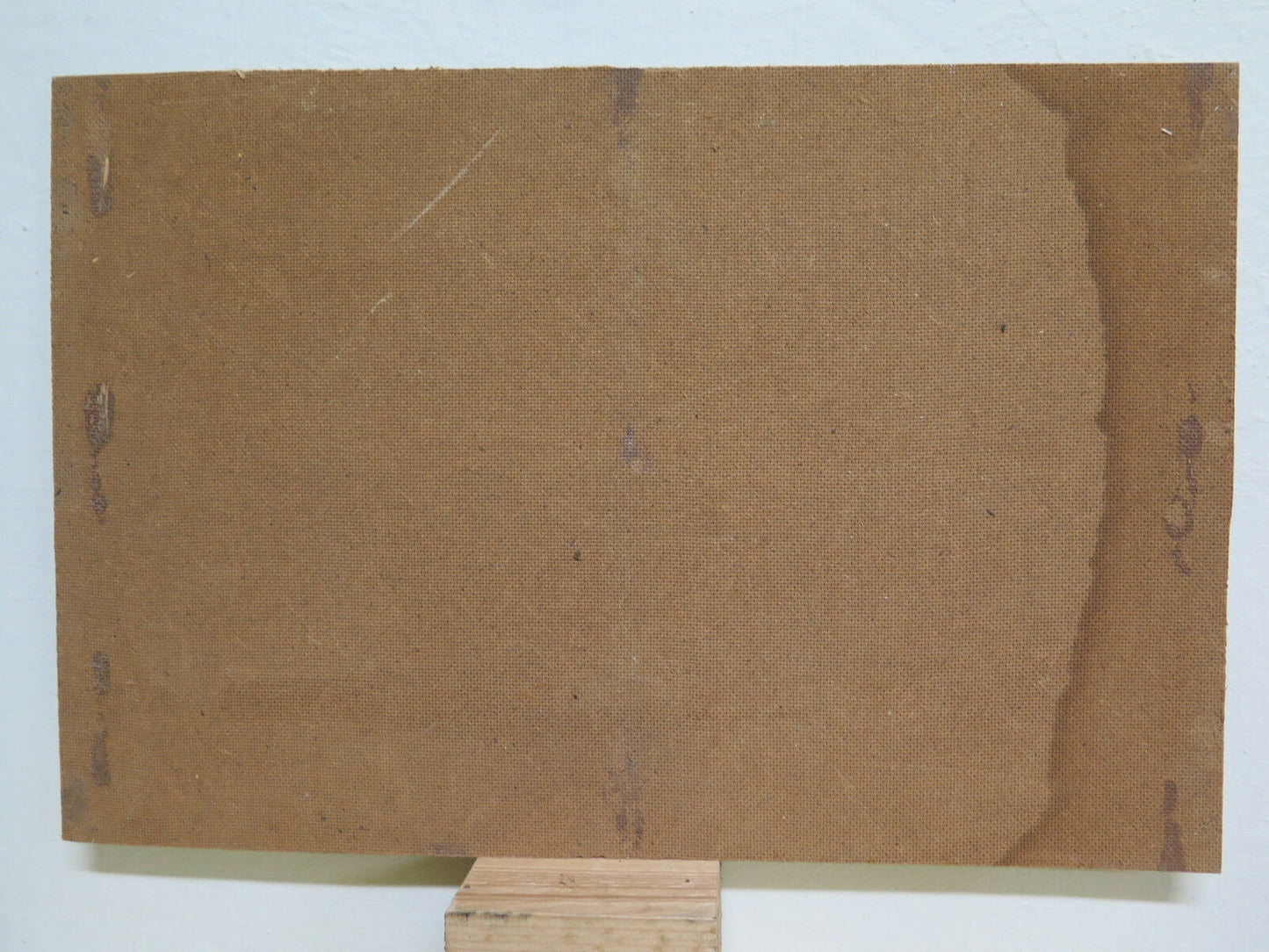 QUADRO ANTICO OLIO SU TAVOLA FIRMATO PAESAGGIO ALPINO MONTAGNE IN ESTATE G24