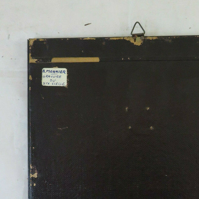 ANTIQUE PRINT CHARACTER IN COSTUME A. MONNIER 19TH CENTURY ENGRAVING BM39