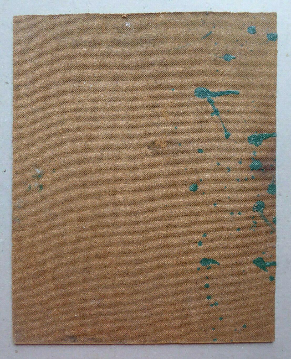 28x35cm VECCHIO QUADRO OLIO SU TAVOLA STUDIO BOZZETTO ARTISTA SPAGNOLO MD10 - Belbello Antiques