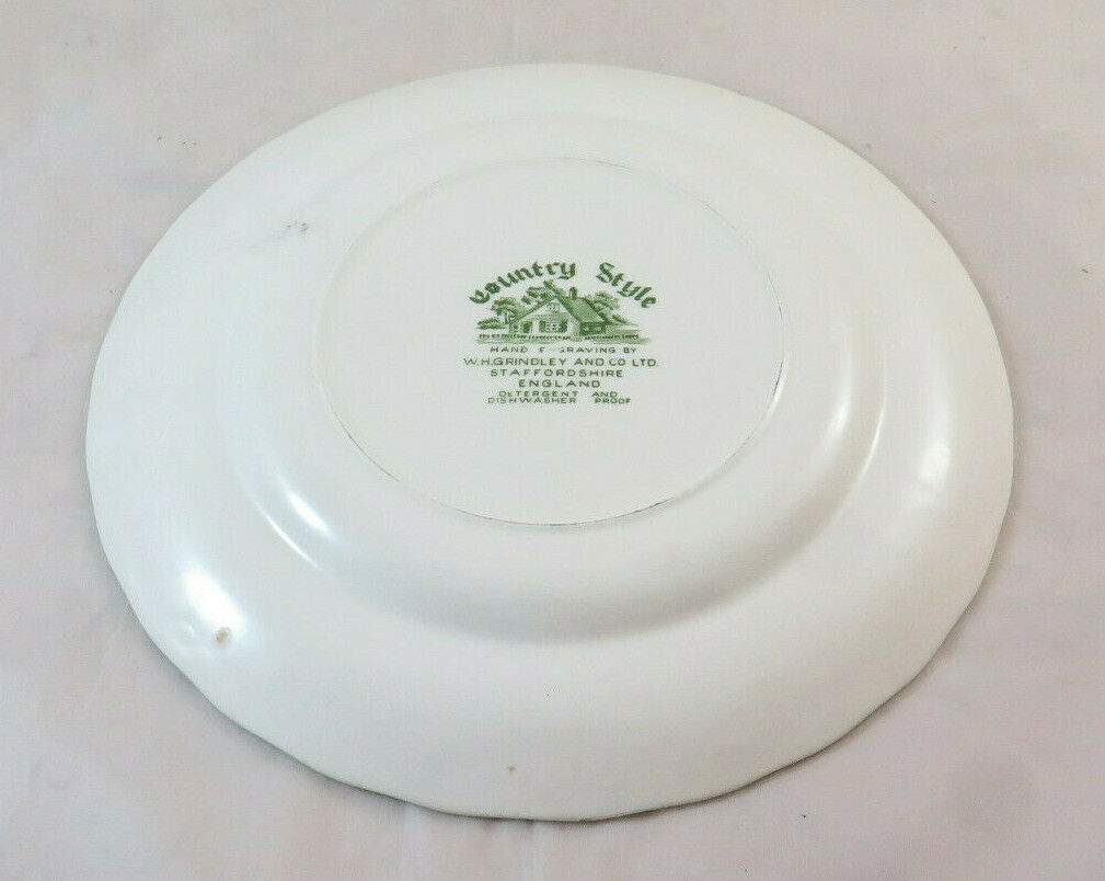 4 FREE CERAMIC PLATES OBERNAI SARREGUEMINES FRANCE GRINDLEY AND CO BM32