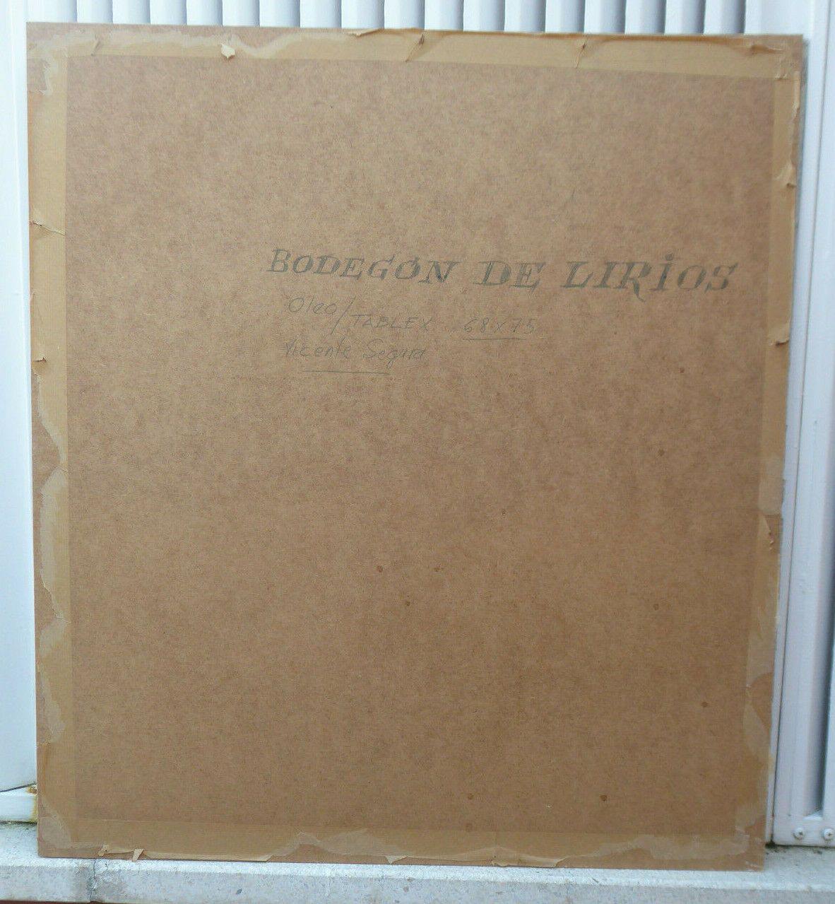 DIPINTO FLOREALE VINTAGE FIRMATO DAL PITTORE SPAGNOLO VICENTE SEGURA 900 MD11 - Belbello Antiques