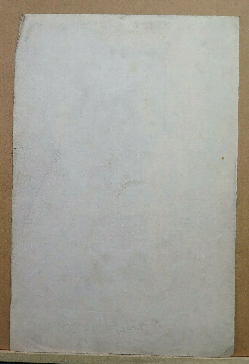 GRANDE DISEGNO ANTICO SCENA FIGURE CARBONCINO CARTA Pierre Duteurtre DUT BM53.1