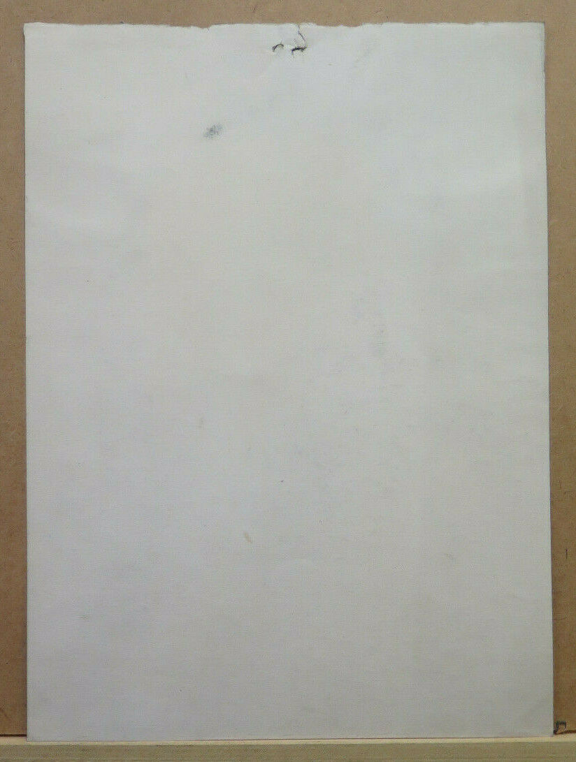 ANONYMOUS 1900'S FRENCH DRAWING OF FEMALE PORTRAIT VINTAGE PAINTING BM53.3