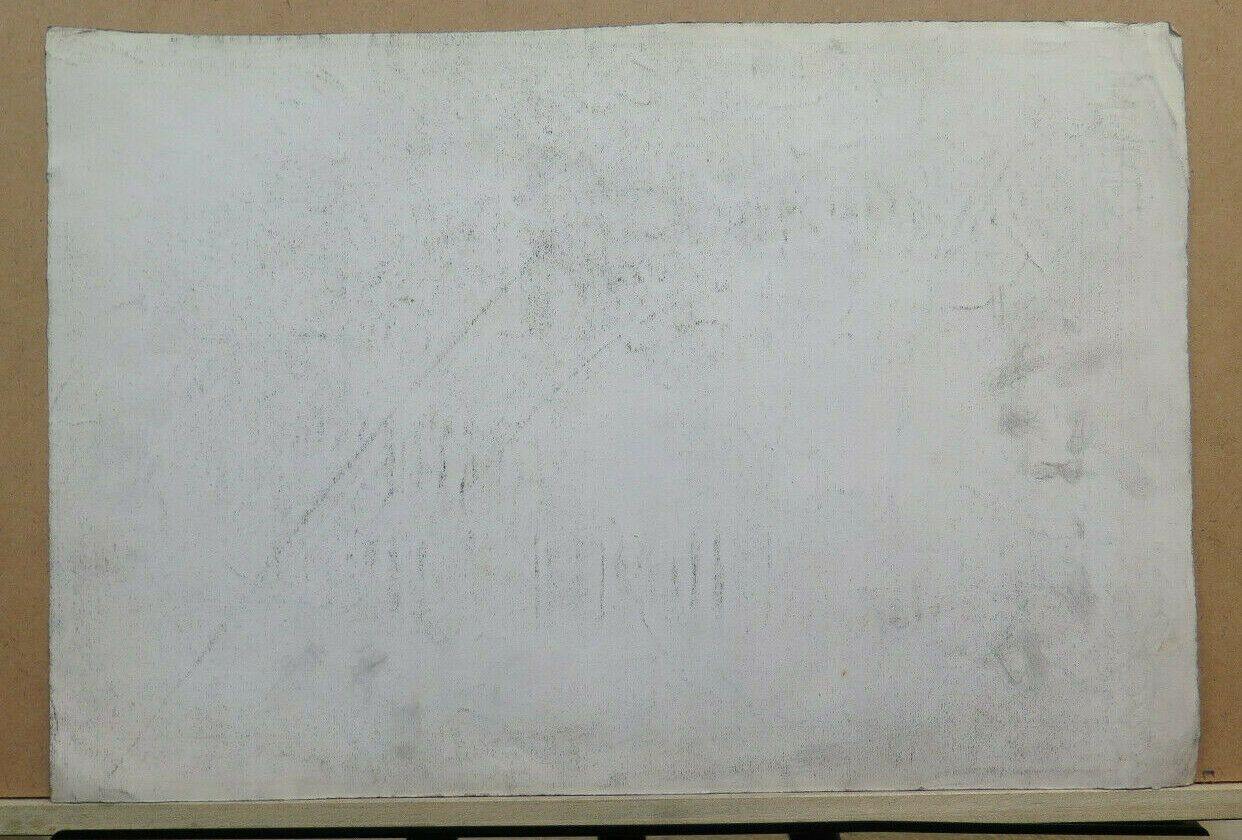 47x32 DISEGNO ANTICO PAESAGGIO CAMPAGNA CARBONCINO Pierre Duteurtre DUT BM53.1 - Belbello Antiques