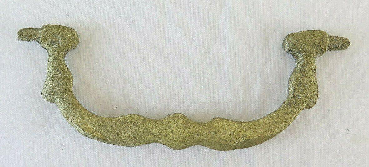 6 MANIGLIE PER MOBILI ANTICHI BRONZO ORO ARTIGIANALI FERRAMENTA ACCESSORIO CH30 - Belbello Antiques