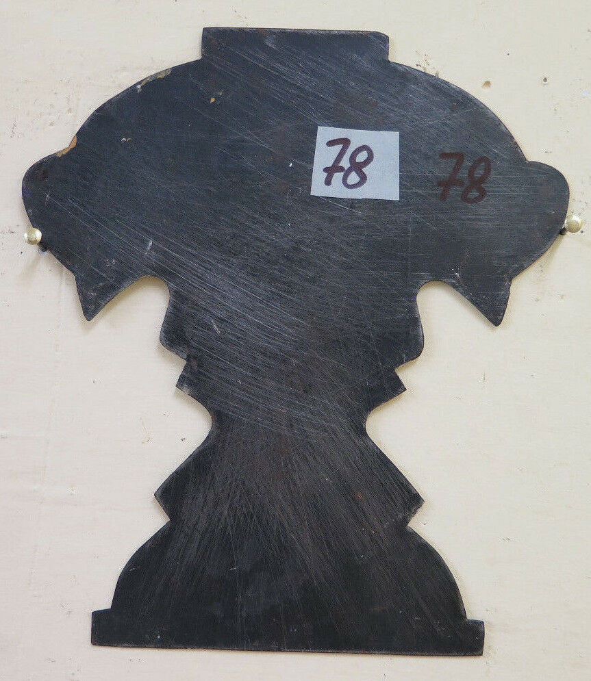 FREGIO DECORATIVO IN FERRO BATTUTO FATTO A MANO VINTAGE DIPINTO SU FERRO CH13 78