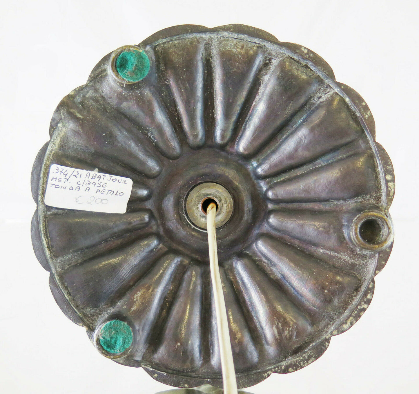 ABAT JOUR BRONZE TABLE LAMP IN EARLY TWENTIETH CENTURY BAROQUE STYLE 1900 R43