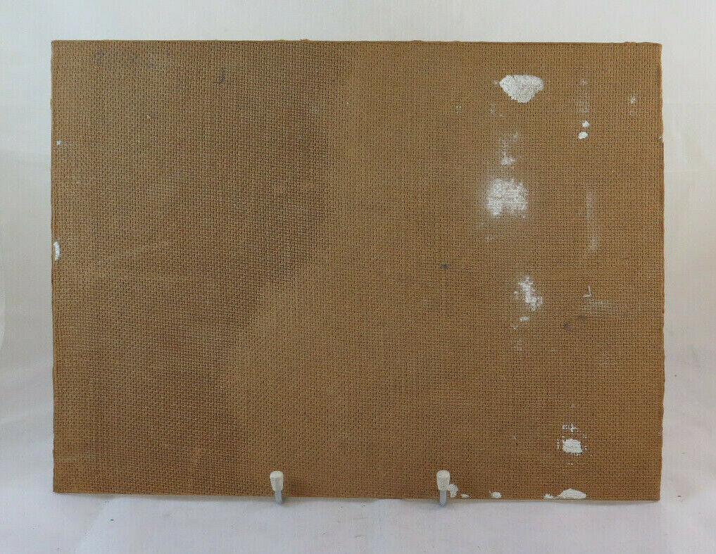 ANTIQUE PAINTING LANDSCAPE SEA MARINA CROSS IMPRESSIONIST STYLE OIL TABLE BM44