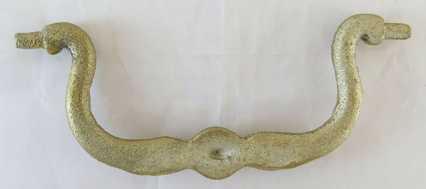 6 MANIGLIE PER MOBILI ANTICHI BRONZO ARTIGIANALE FERRAMENTA ACCESSORI CH30 - Belbello Antiques