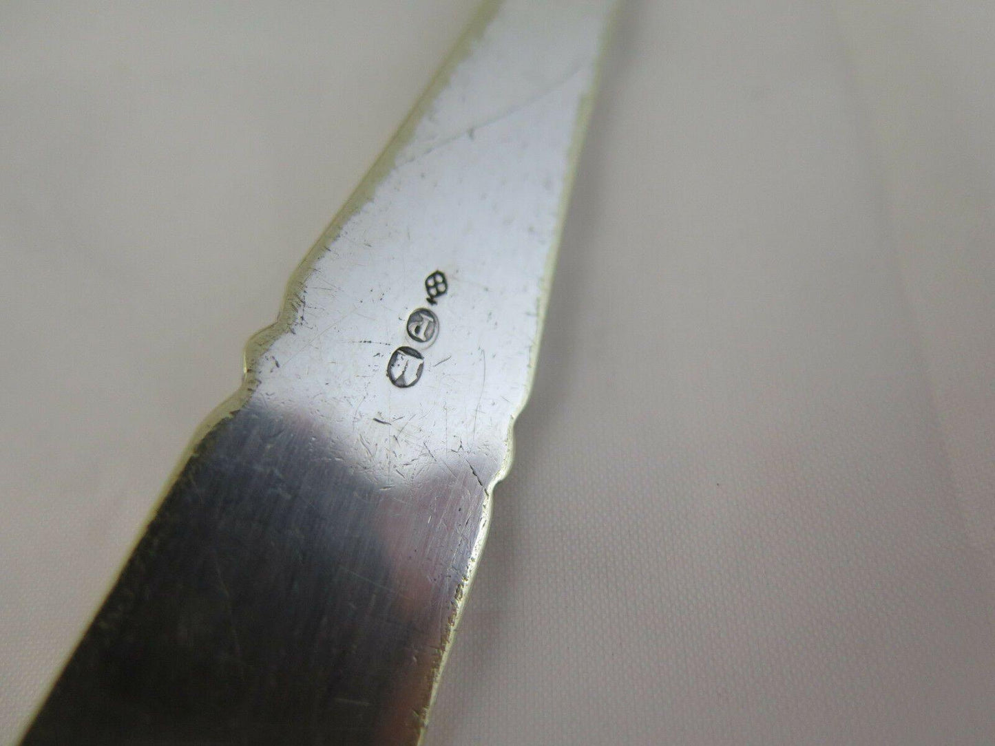 4 ANTICHI MESTOLI E CUCCHIAI DA PORTATA IN SILVERPLATE DANIMARCA DENMARK R90 - Belbello Antiques