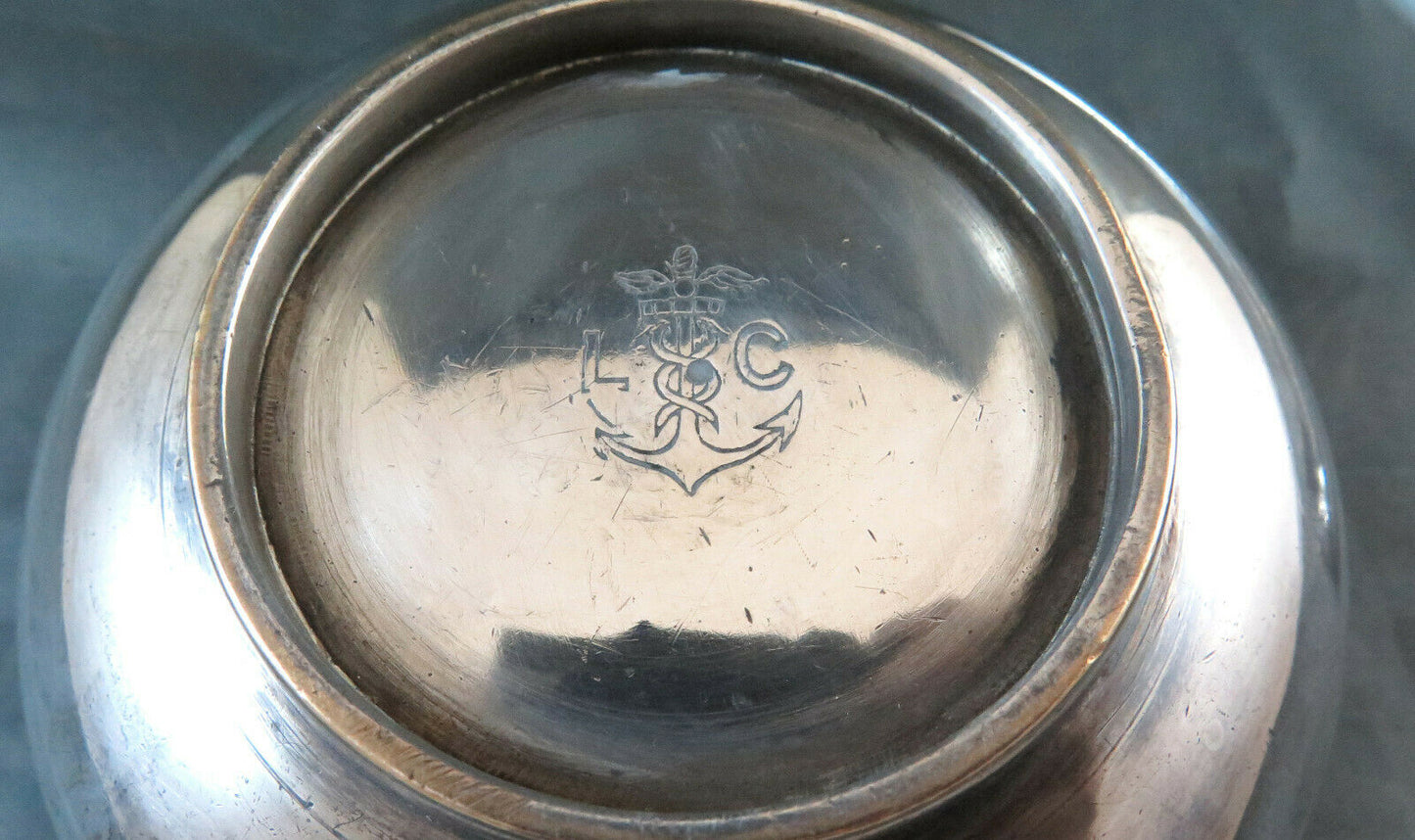 ICE CUP SUGAR BOWL IN SILVER METAL LC ANCORA FRANCE PLIERS BM33