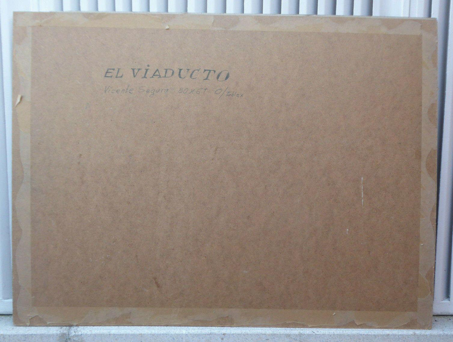 Viaducto de Segovia Viaducto calle Bailén MADRID DIPINTO DI VICENTE SEGURA MD11 - Belbello Antiques