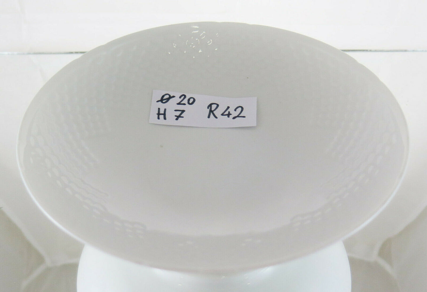 CENTERPIECE PLATE GERMAN PORCELAIN GERMANY CUP POTTERY FAIENCE R42