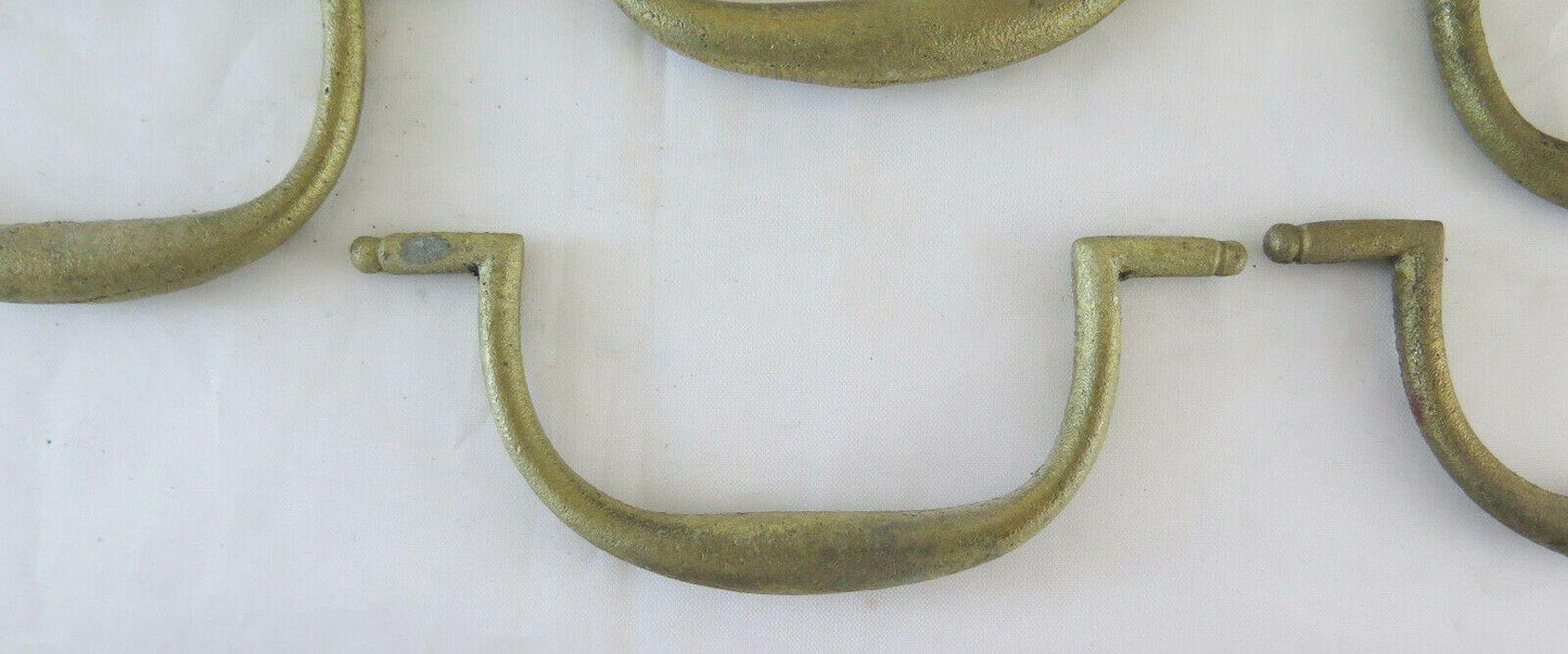14 MANIGLIE PER MOBILE ANTICO IN BRONZO DORATO ARTIGIANALI ACCESSORI MOBILI CH30 - Belbello Antiques