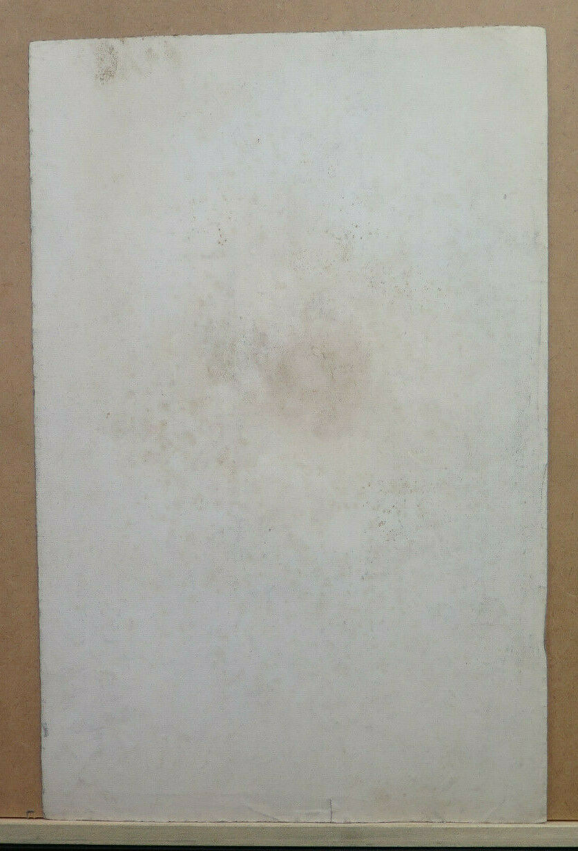 VIEW OF A FRENCH TOWN ANTIQUE PAINTING Pierre Duteurtre DUT BM53.1