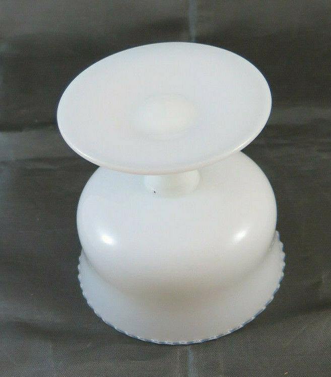 PICCOLO CALICE IN VETRO OPALINO VINTAGE VASO VASETTO DA COLLEZIONE VETRO BM13 - Belbello Antiques