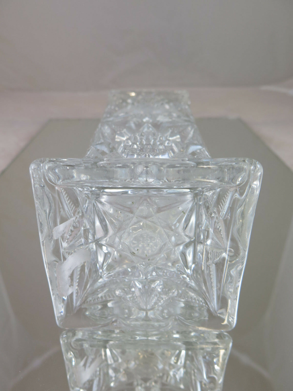 ELEGANTE VASO PER FIORI IN VETRO PRIMO NOVECENTO VINTAGE GLASS FLOWERS VASE R25