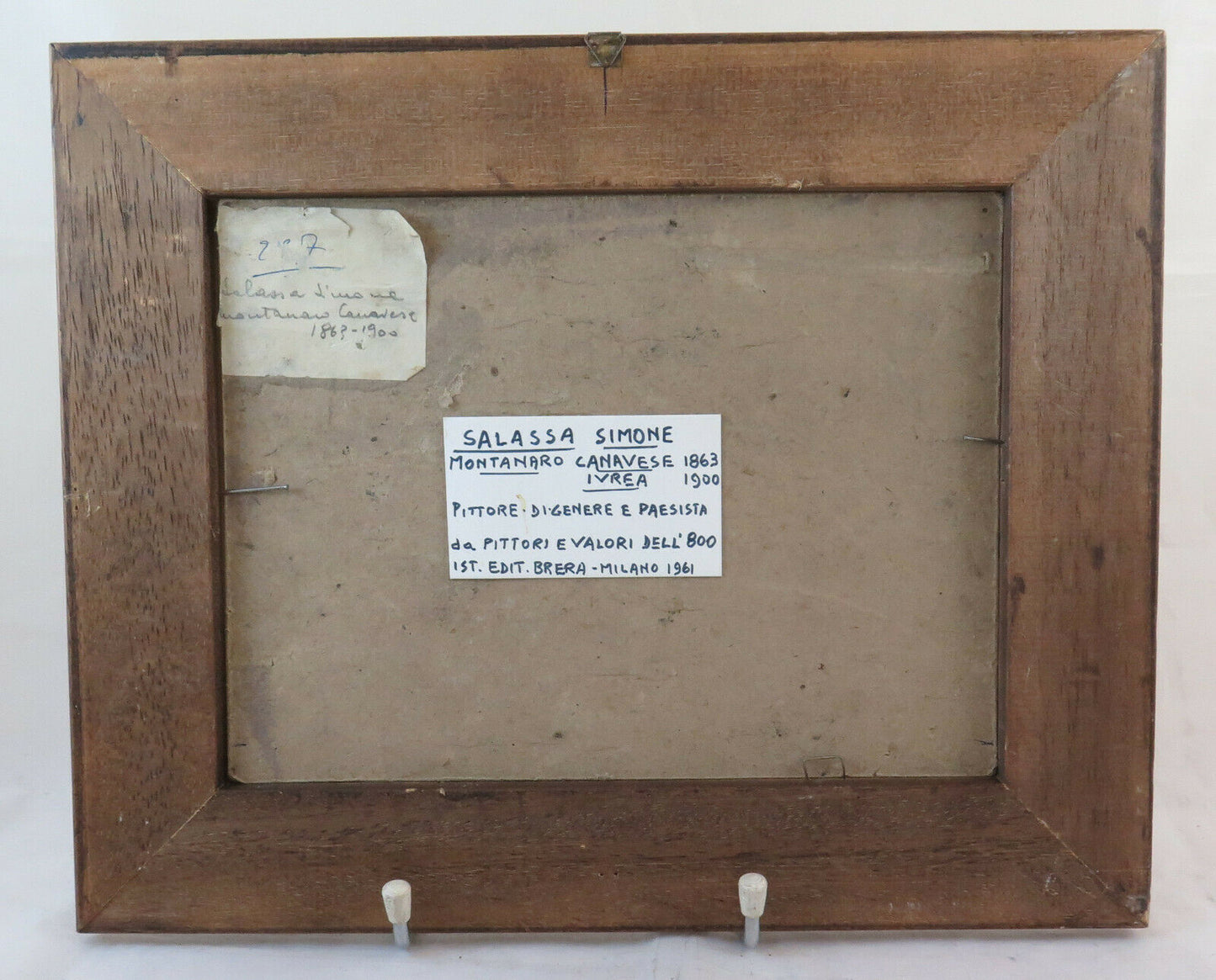 ANCIENT PAINTING BY THE PIEDMONT PAINTER SIMONE SALASSA OIL VIEW BM43