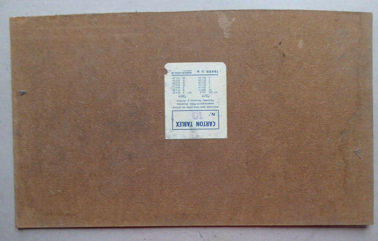 46x27cm VECCHIO QUADRO OLIO SU TAVOLA FIRMATO INTERNO OGGETTI SPAGNA '900 MD10 - Belbello Antiques