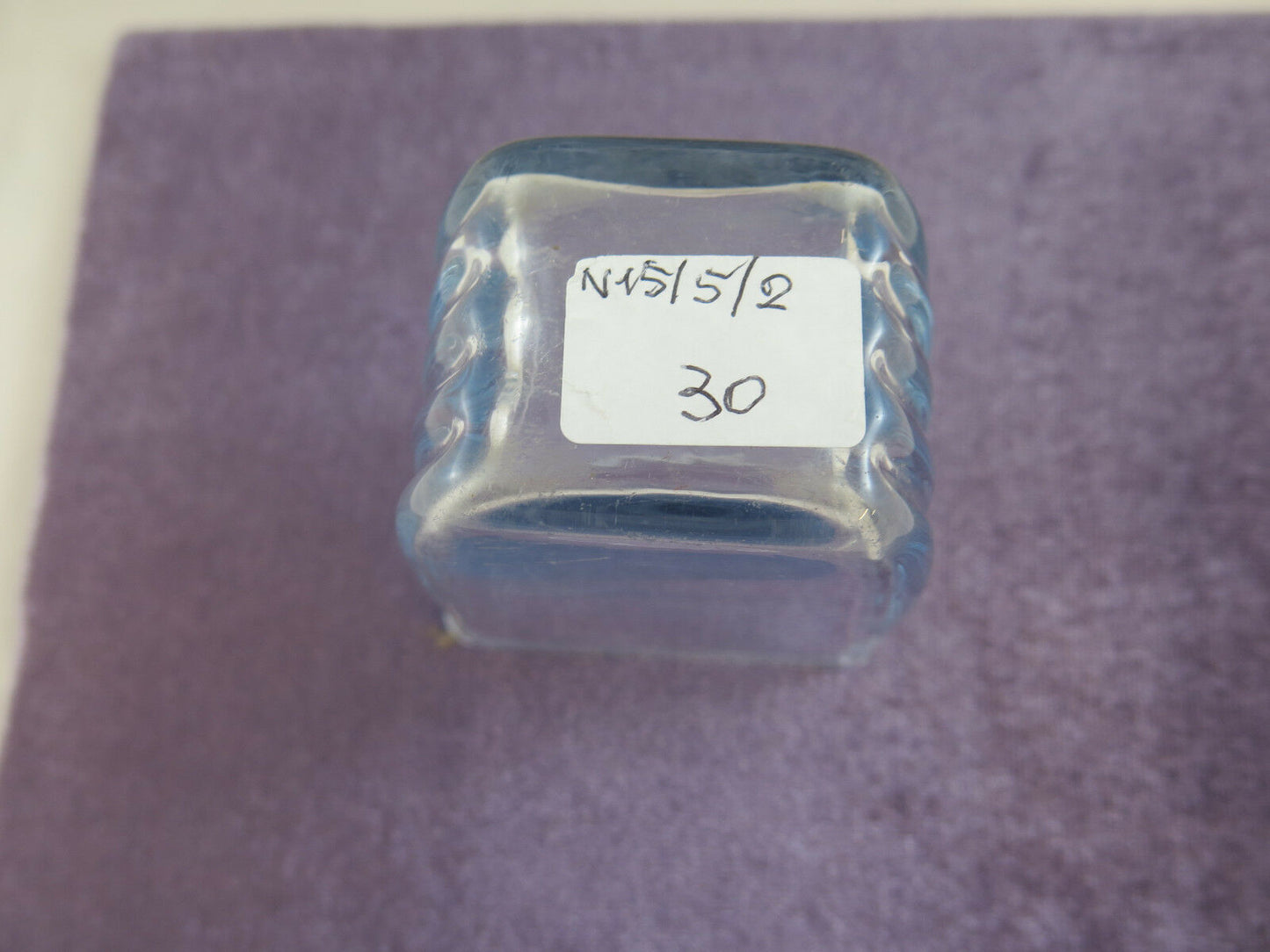 PICCOLO VASO IN VETRO ANTICO META' NOVECENTO COPPA CENTROTAVOLA VINTAGE 1900 R54