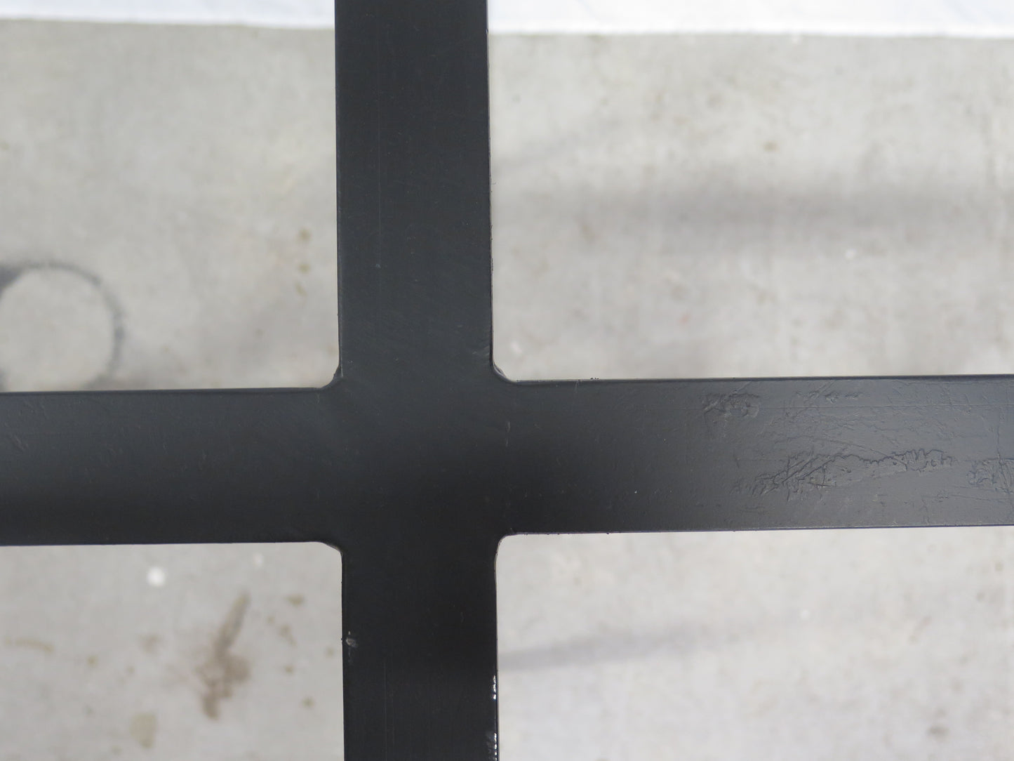 BASE PER TAVOLO FERRO BATTUTO QUADRATA ARTIGIANALE VINTAGE MANIFATTURA LIGURE CH