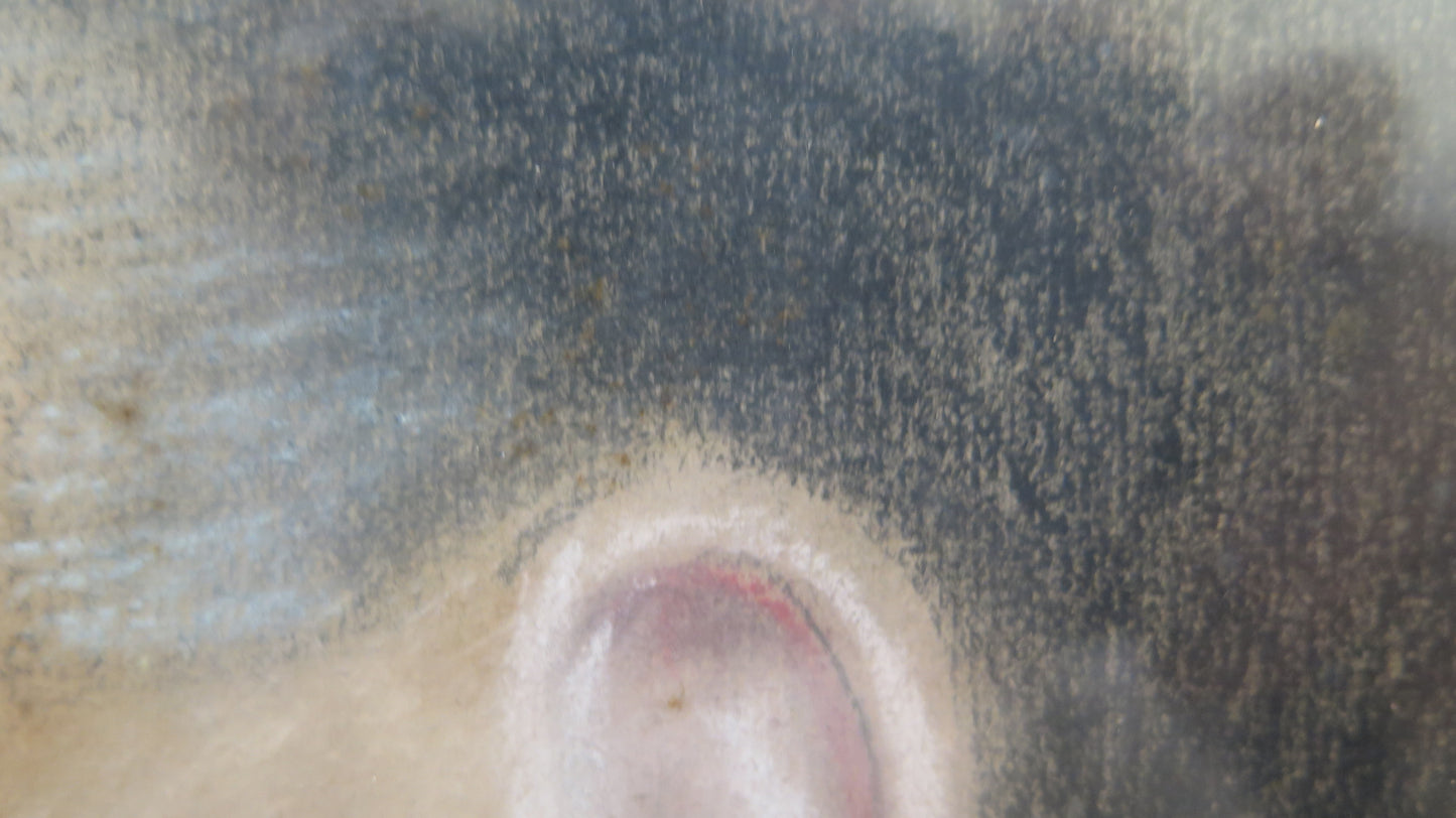 ANTIQUE SIGNED PAINTING DATED 1929 PORTRAIT OF A DECO MAN FROM THE 20'S AND 30'S DRAWING R93