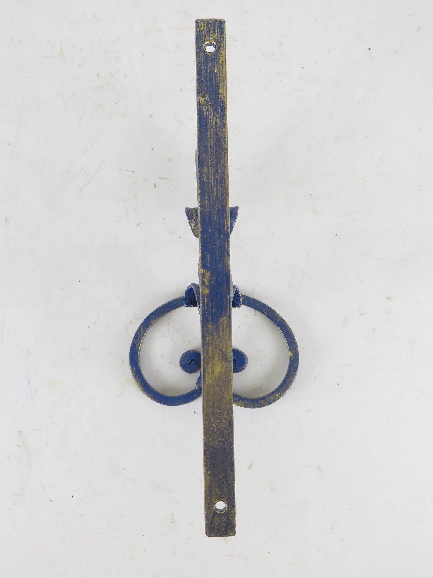 2 ATTACCAPANNI SINGOLI DA PARETE APPENDIABITI MURO VINTAGE FERRO BATTUTO CH16 c