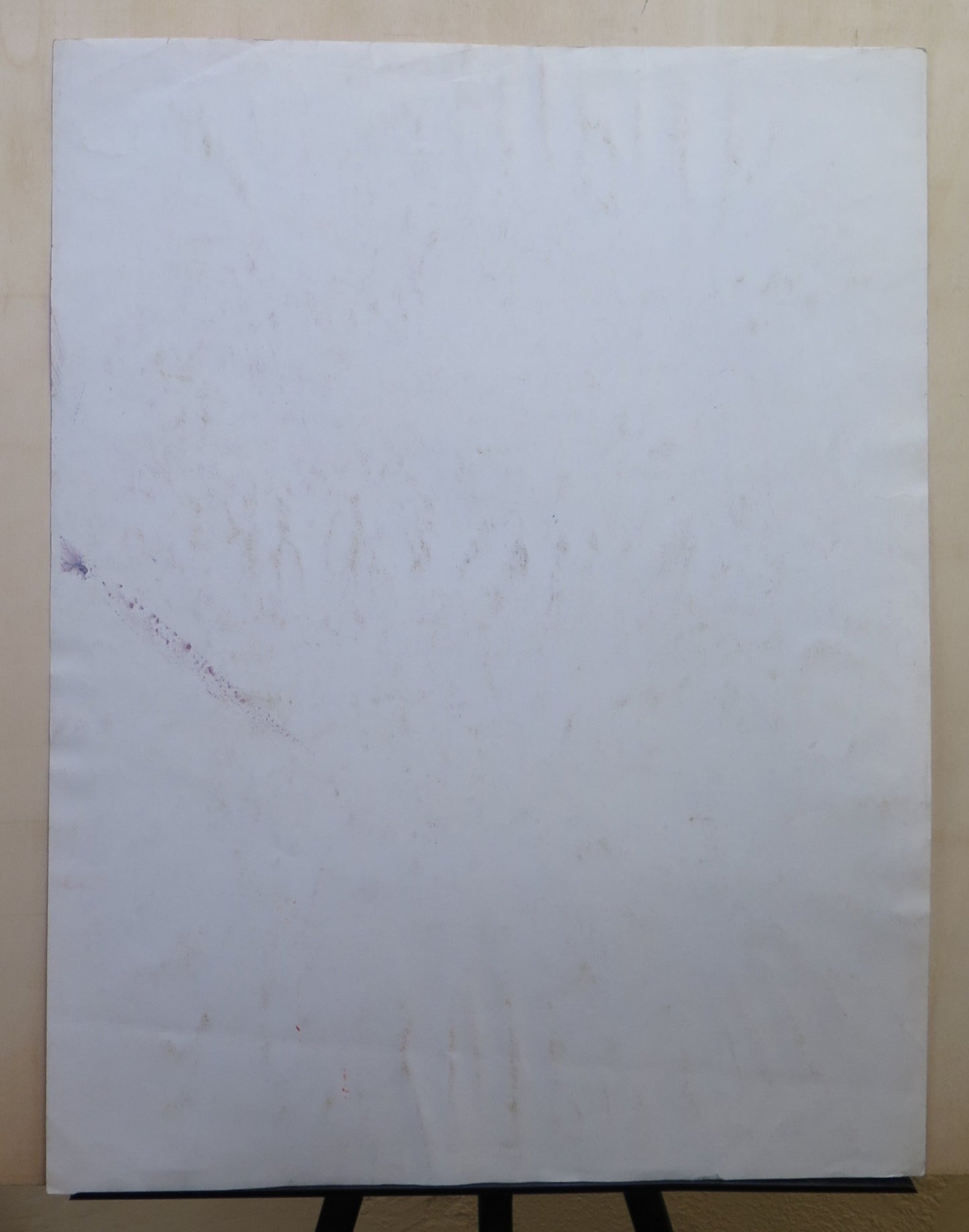 PAINTING FROM THE 70S ABSTRACT VINTAGE WATERCOLOR ON PAPER FRANCE 70S BM53.4