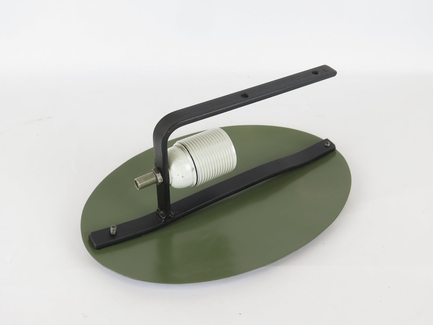 WALL LAMP IN WROUGHT IRON WITH HAND PAINTED FLORAL DECORATION LIGHT WALL CH37