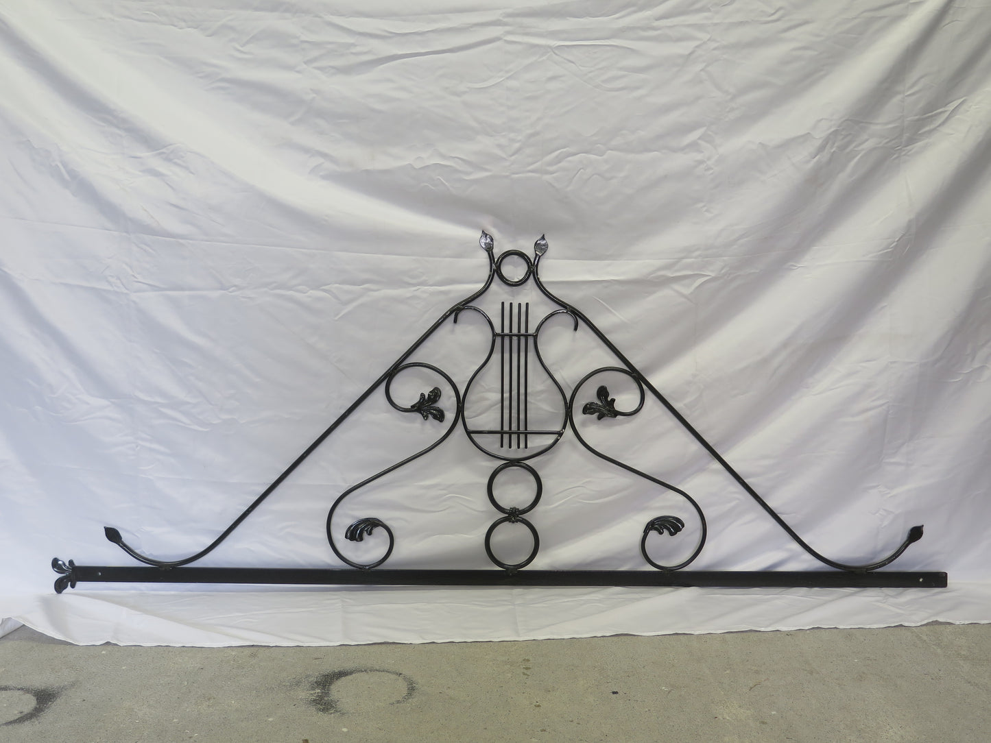 TESTIERA IN FERRO BATTUTO FORGIATO A MANO VINTAGE LETTO MATRIMONIALE 44 CH