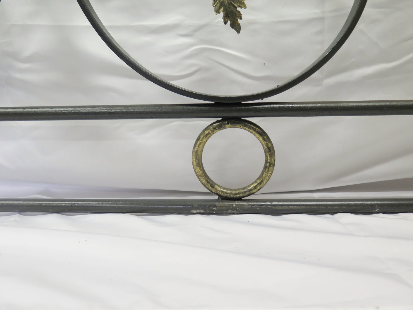 GRANDE TESTIERA LETTO MATRIMONIALE IN FERRO BATTUTO TESTATA ARTIGIANALE 51 CH