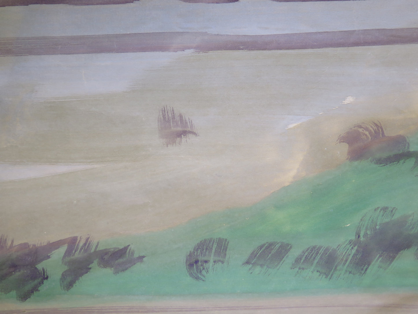 183x95 cm SCENOGRAFIA TEATRALE ANTICA VEDUTA VILLA GUALINO TORINO FONDALE CL2.27