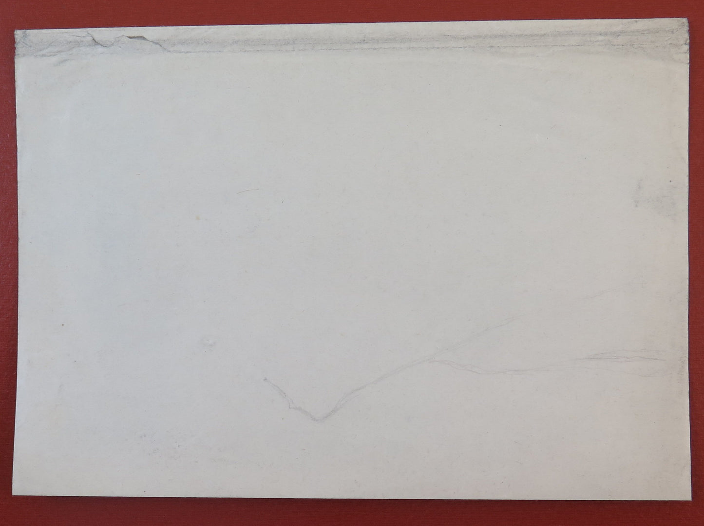 ANTIQUE SKETCH SKETCH DRAWING COUNTRY LANDSCAPE PENCIL ON PAPER BM53.5C