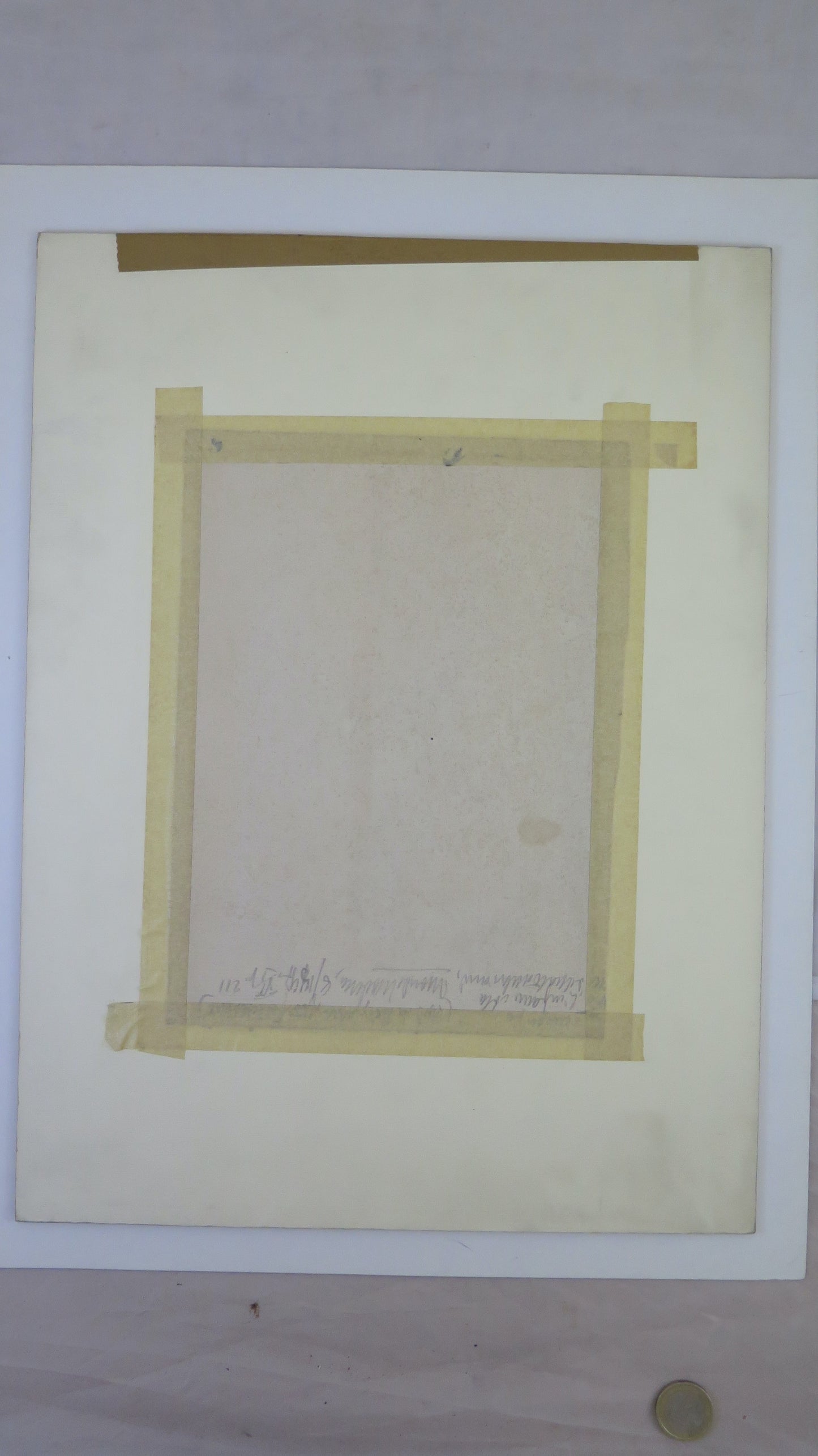 ANTIQUE PAINTING WATERCOLOR PAINTING VIEW OF CASTLE FRANCE BEGINNING OF THE CENTURY BM53.5G