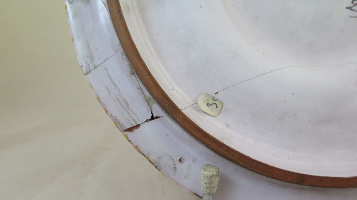 ANTICO PIATTO IN CERAMICA Faïencerie Montagnon NEVERS FRANCIA BM9