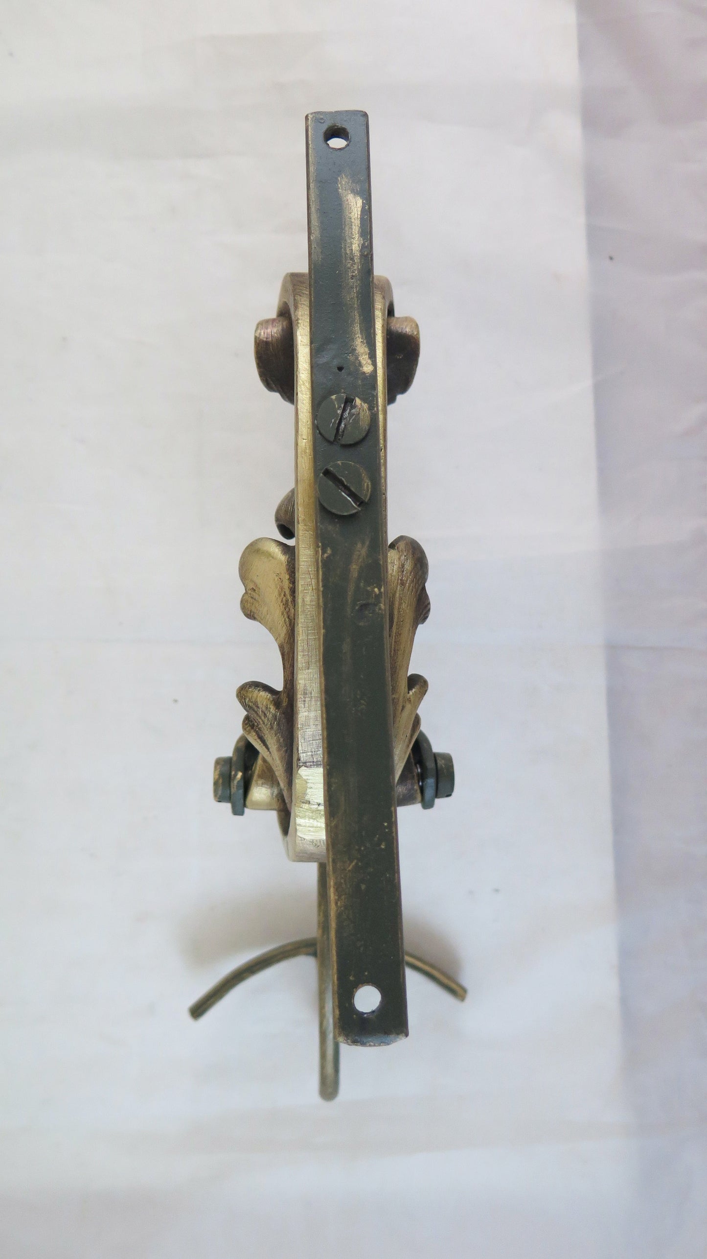 OLD BRONZE WALL COAT RACK WITH ONE BAROQUE STYLE CH15