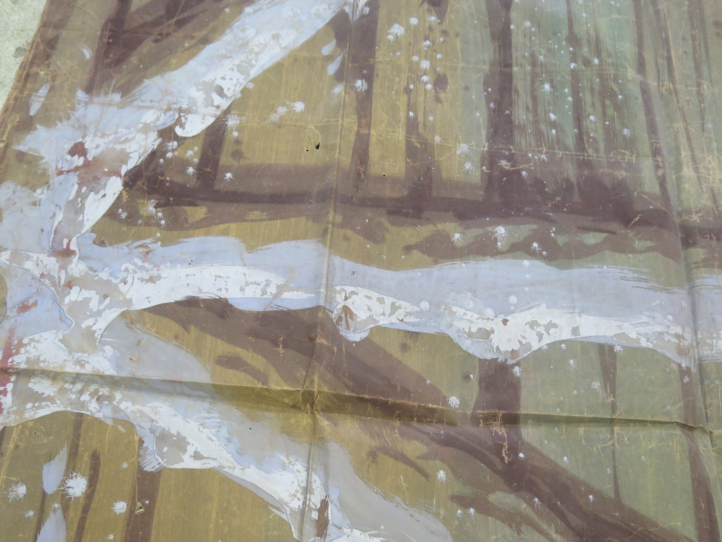 135x248 cm ANCIENT PAINTING LARGE DIMENSIONS THEATER SCENOGRAPHY DOOR CL1.45