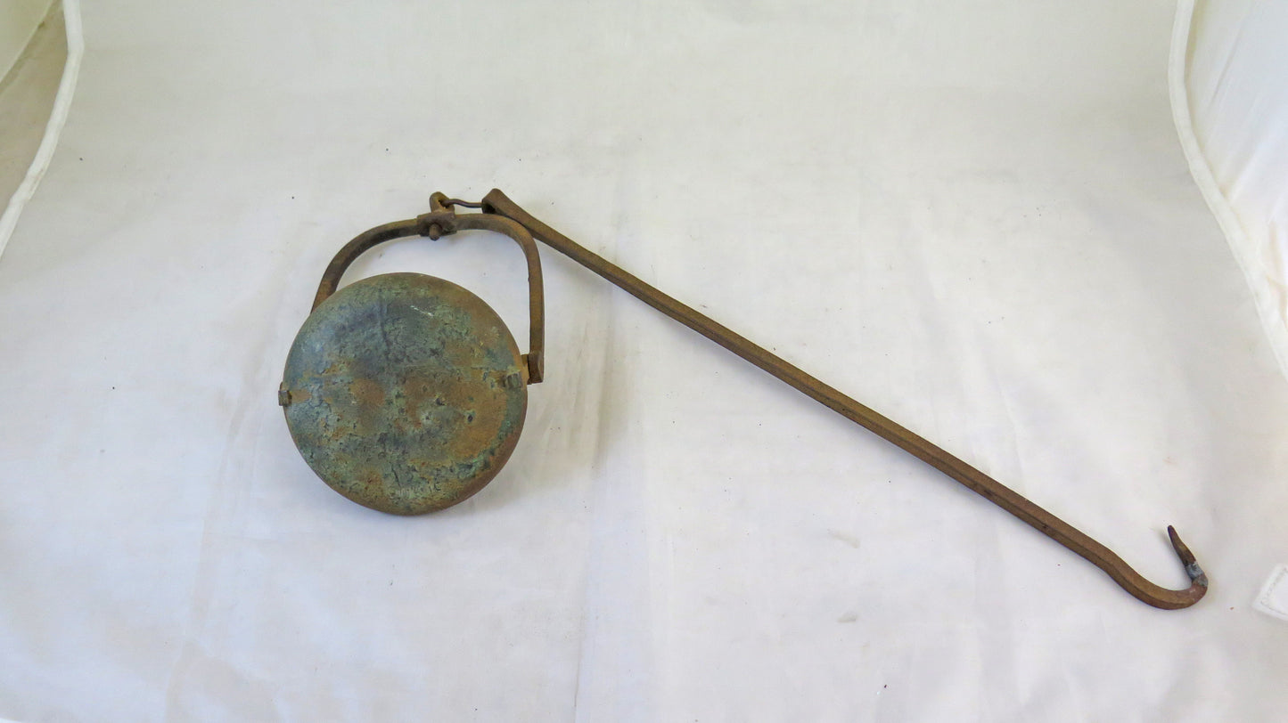 ANTIQUE OIL LAMP IRON LAMP ANTIQUE HANGING OIL LAMP CH16