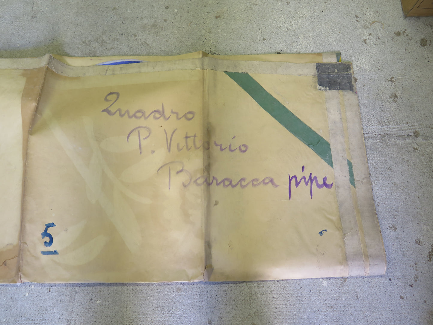 200x280 cm ANCIENT PAINTING FROM A BEGINNING OF THE CENTURY THEATER CL1.77