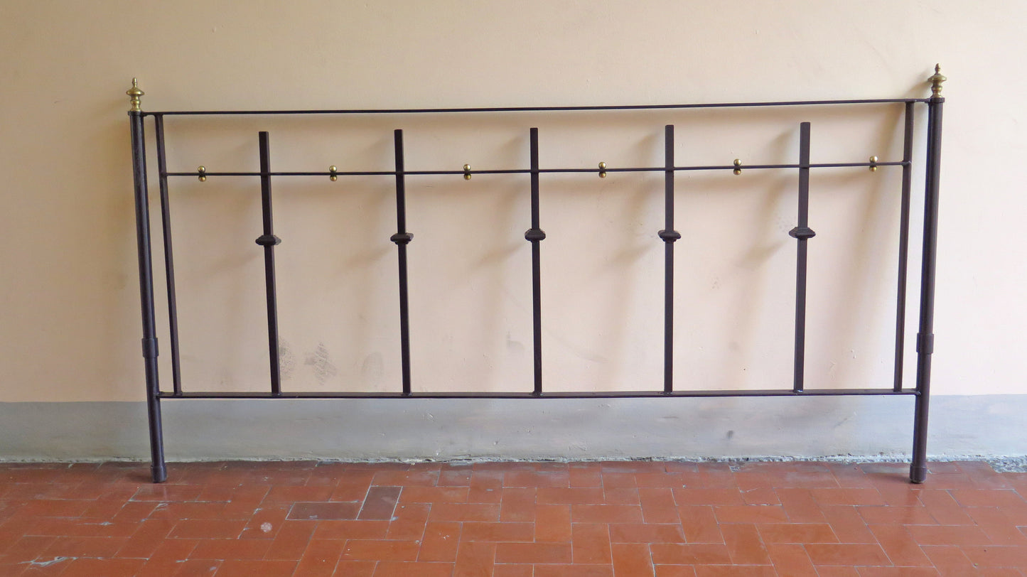 TESTIERA IN FERRO BATTUTO SEMPLICE LINEARE PER LETTO MATRIMONIALE TESTATA 32 CH