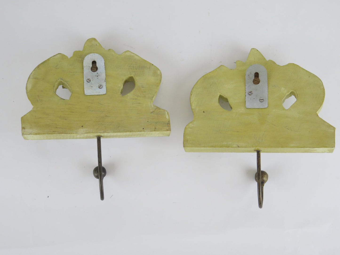 2 PORTASCIUGAMANI PORTA ASCIUGAMANI GANCI APPENDIABITI ATTACCAPANNI FERRO BA1