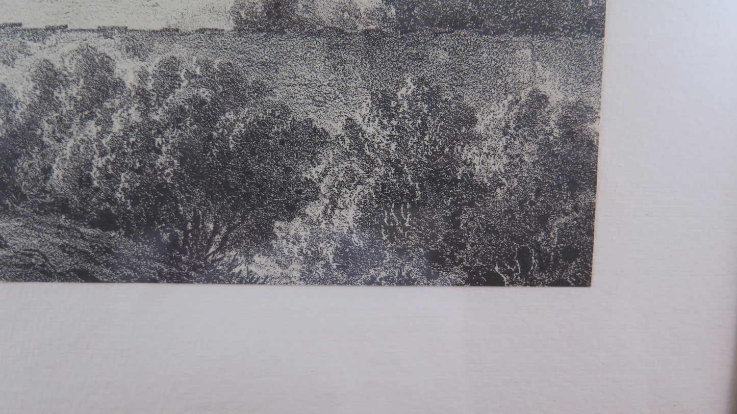 DUE STAMPE ANTICHE CASTELLO DI SUSA CASTELLO DI FERRERE CON CORNICE LEGNO X12